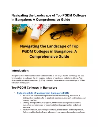 Navigating the Landscape of Top PGDM Colleges in Bangalore_ A Comprehensive Guide (1)