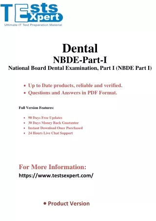 dental nbde part i