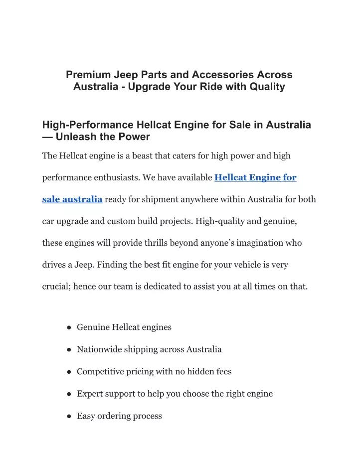 premium jeep parts and accessories across