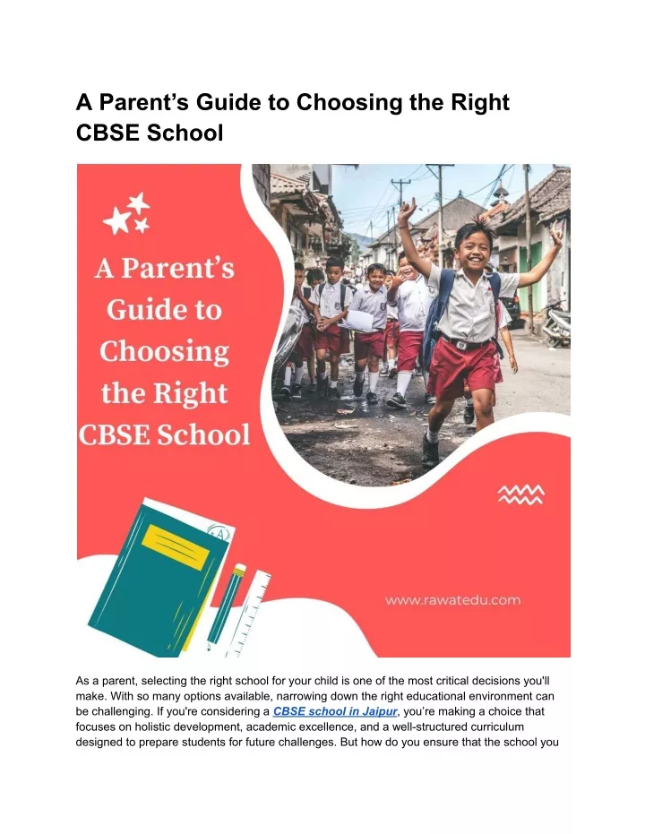 a parent s guide to choosing the right cbse school