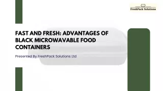 High-Quality Black Microwavable Containers Microwave Safe Food Containers with Lids