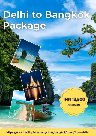 Delhi to Bangkok Package