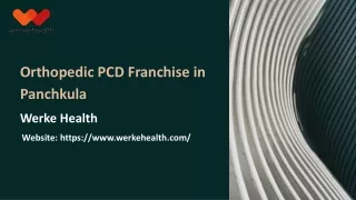 Orthopedic PCD Franchise in Panchkula