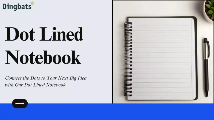 dot lined notebook