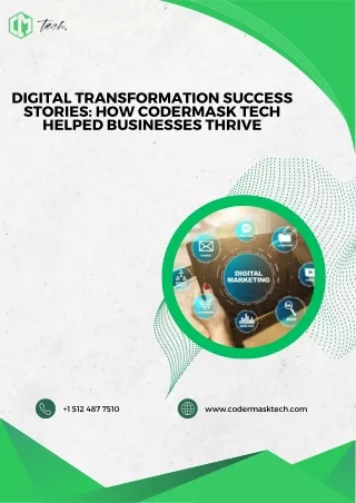Digital Transformation Success Stories How CoderMask Tech Helped Businesses Thrive