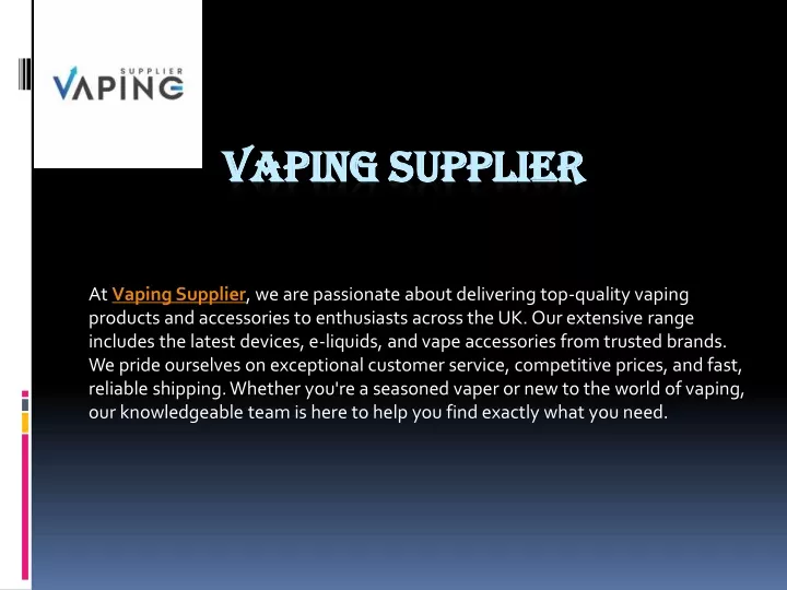 vaping supplier vaping supplier