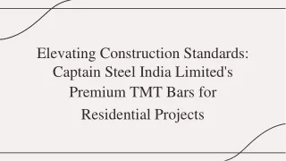 Best TMT Bars for House Construction in India