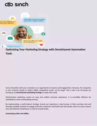 Optimizing Your Marketing Strategy with Omnichannel Automation Tools