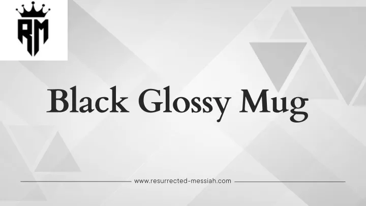 black glossy mug