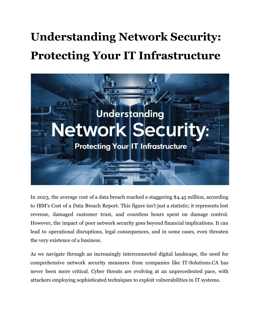 PPT - Understanding Network Security_ Protecting Your IT Infrastructure ...