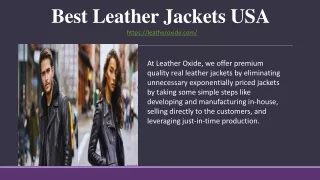 Best Leather Jackets USA