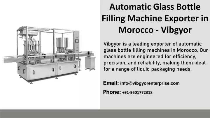 automatic glass bottle filling machine exporter