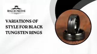 Variations of Style for Black Tungsten Rings