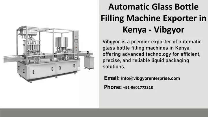 automatic glass bottle filling machine exporter