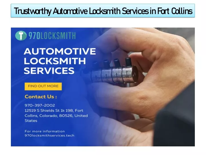 trustworthy automotive locksmith services in fort