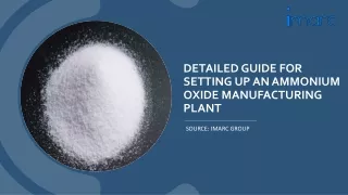 detailed guide for setting up an ammonium oxide
