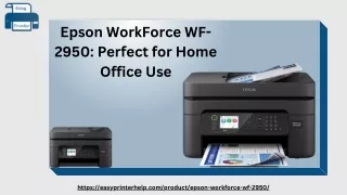 Epson WorkForce WF-2950 Perfect for Home Office Use