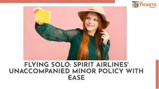 Spirit Airlines Unaccompanied Minor Policy