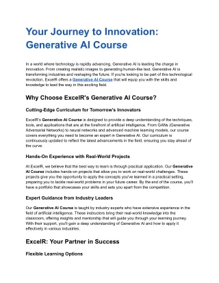 Your Journey to Innovation_ Generative AI Course