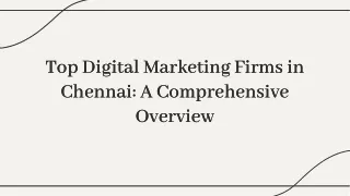 Top Digital Marketing Companies in Chennai