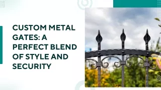 Custom metal gates (1)