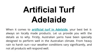 Artificial Turf Adelaide