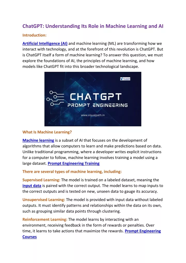 chatgpt understanding its role in machine