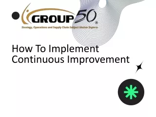 how to implement continuous improvement