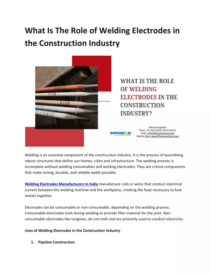 what is the role of welding electrodes