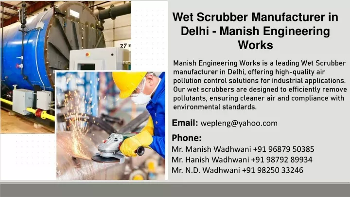 wet scrubber manufacturer in delhi manish