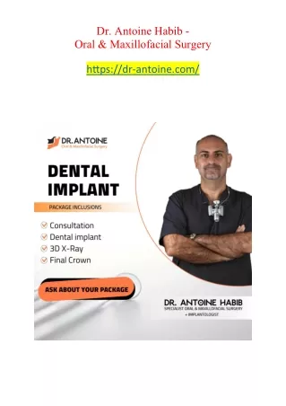 dr antoine habib oral maxillofacial surgery