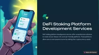 defi staking platform development services