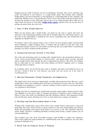 What to Expect When Working with a Freight Broker Agency