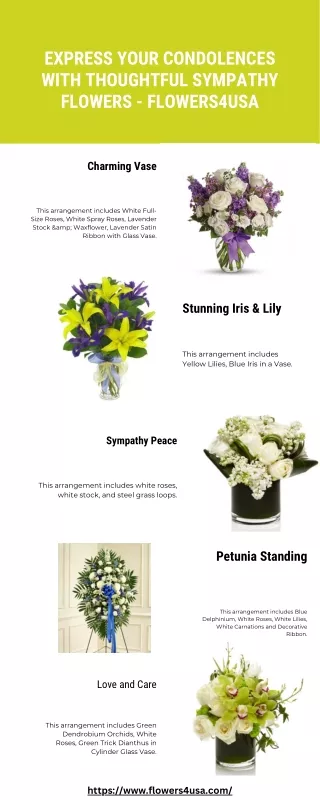 Express Your Condolences with Thoughtful Sympathy Flowers - Flowers4usa