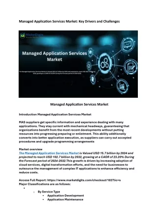 managed application services market key drivers