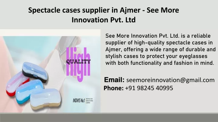 spectacle cases supplier in ajmer see more