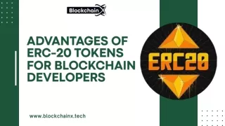 advantages of erc 20 tokens for blockchain