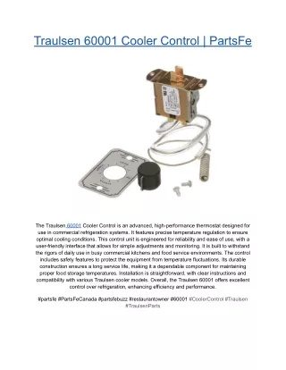 Traulsen 60001 Cooler Control _ PartsFe