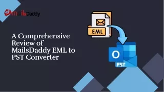 Best Tool for EML to PST Conversion: MailsDaddy EML to PST Converter