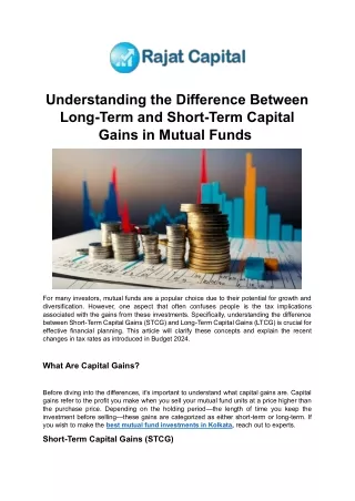 Understanding the Difference Between Long-Term and Short-Term Capital Gains in Mutual Funds