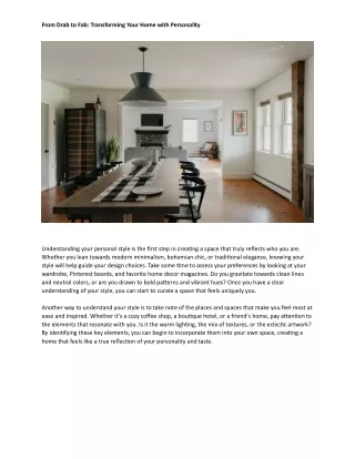 from drab to fab transforming your home with