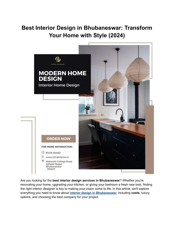 PPT - Best Interior Design in Bhubaneswar: Transform Your Home with ...