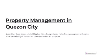 property management in quezon city
