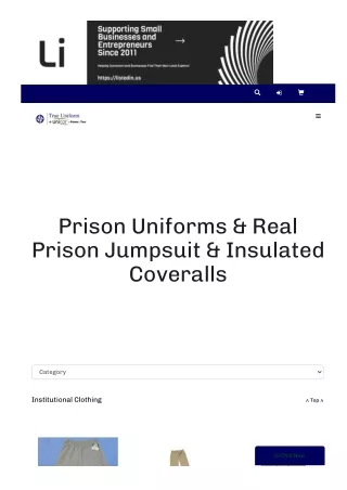 Discover Real Jail Uniform Colors and Prison Jumpsuits at TrueUniform