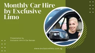 Monthly Car Hire by Exclusive Limo