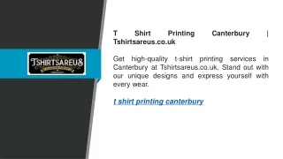 T Shirt Printing Canterbury  Tshirtsareus.co.uk