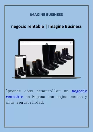negocio rentable  Imagine Business