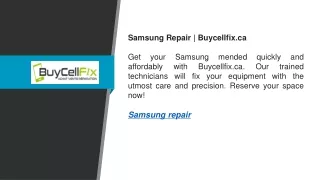 Samsung Repair  Buycellfix.ca