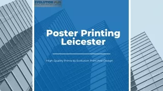 Top Poster Printing Services in Leicester | Evolution Print And Design