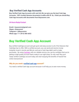 Buy Verified Cash App Accountsts